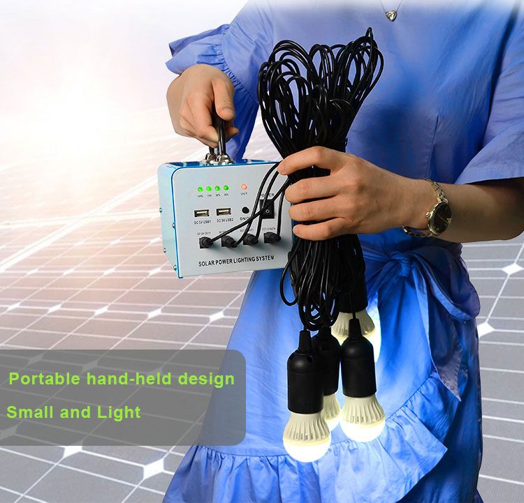 portable dc solar power system kit