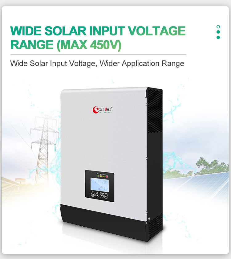 single phase inverter wide solar pv input voltage range