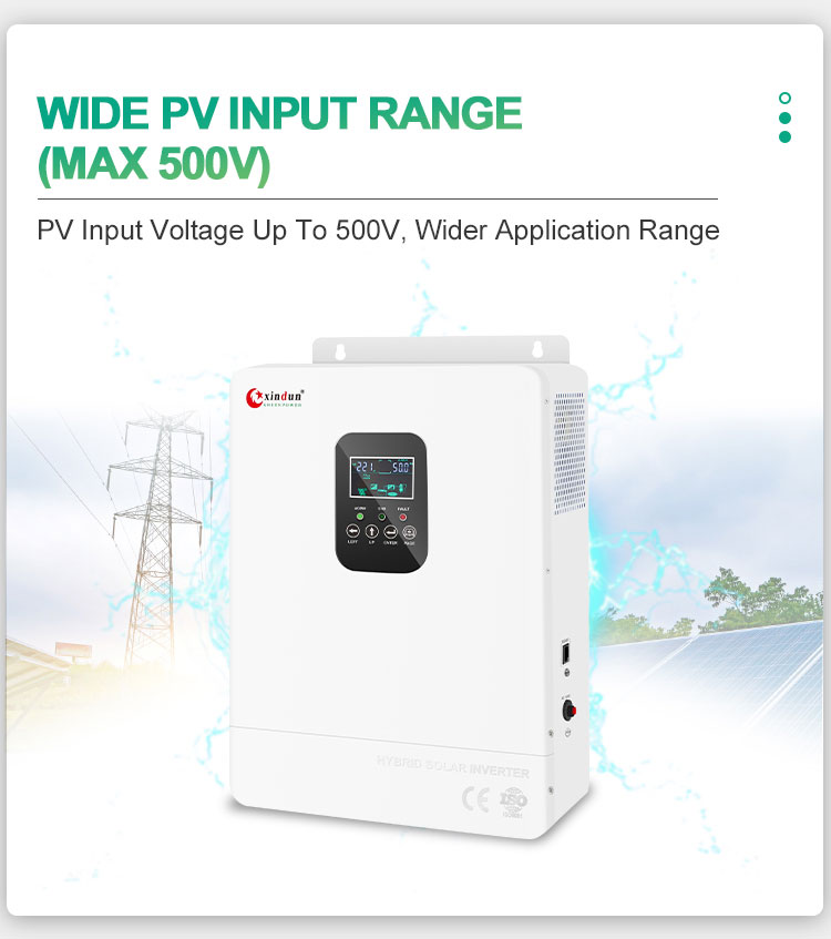 solar charge controller inverter wide solar input range