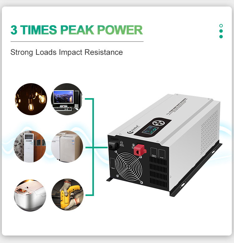 pure sine wave inverter 240v peak power