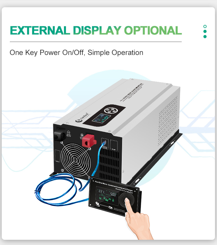 pure sine wave inverter 110v lcd display