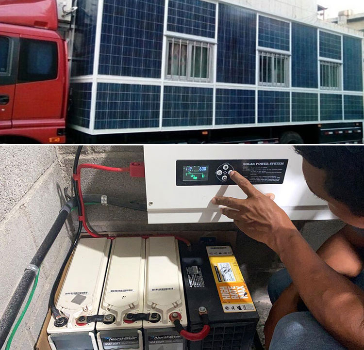 off grid solar pv system inverter for rv application
