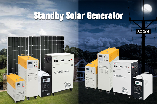 Home standby solar generator for rural areas