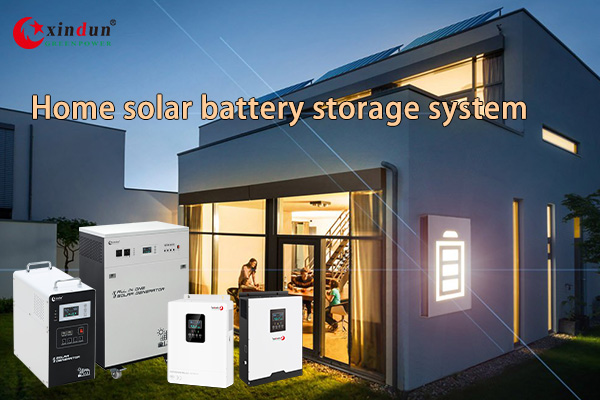 Home solar battery storage system