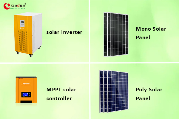 20kw solar system-20kw solar inverter,solar controller,solar panel