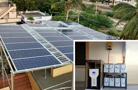 Projet de système solaire hors réseau de 15KW