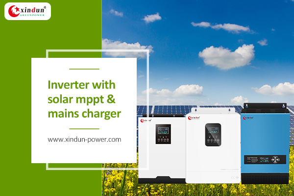 Inverter with solar mppt & mains charger