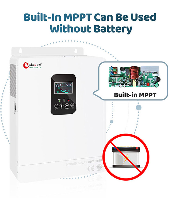 Inverter with solar mppt 