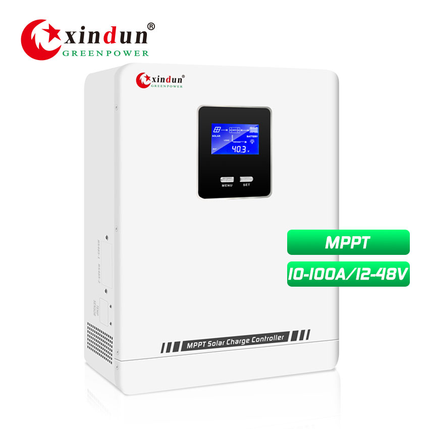 Anern MPPT Solar Laadregelaar 12V 24V Auto - LCD Display Met Lichtdetectie Voor Zonnepanelen Gel, Flooded, Lithium