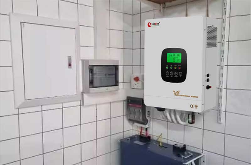 installation of hybrid inverter with mppt charge controller