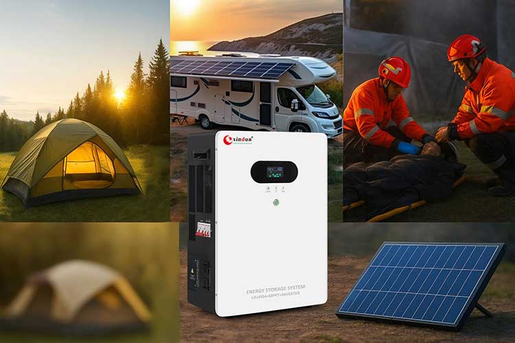 portable power inverter with battery