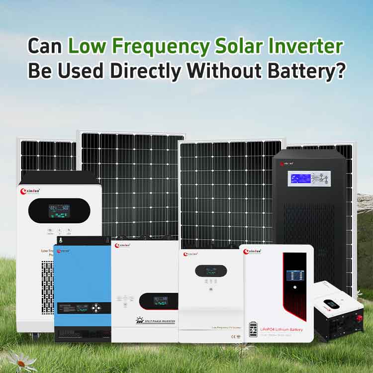 low frequency solar inverter without battery?