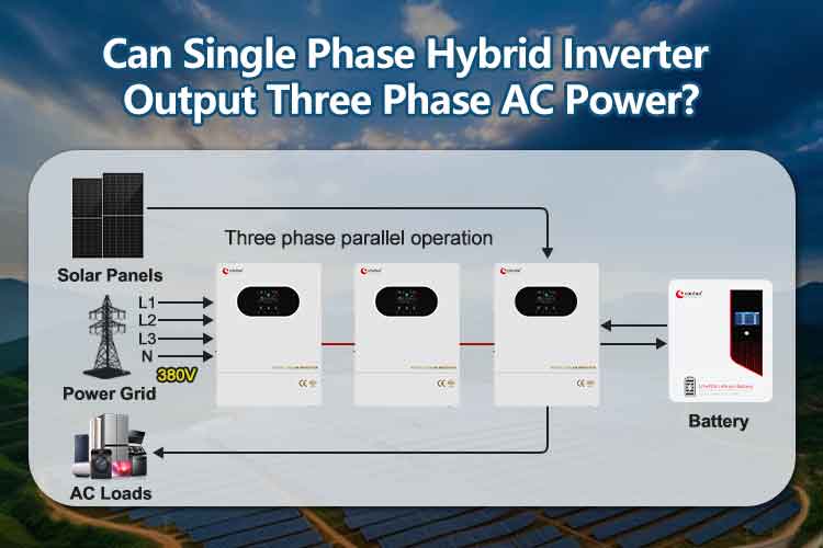 single phase hybrid inverter output