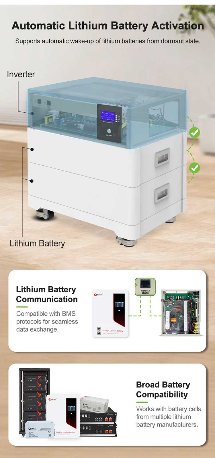solar inverter skd lithium battery BMS