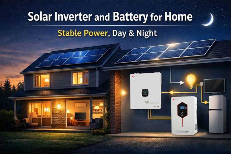 solar inverter and battery for home