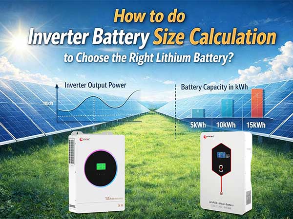 How to do inverter battery size calculation to choose the right lithium battery?