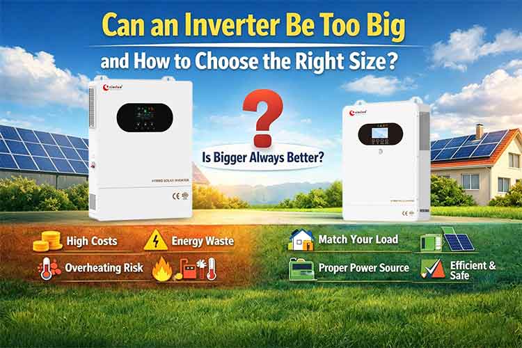 can an inverter be too big