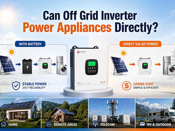 Can Off Grid Inverter Power Appliances Directly？