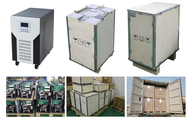 Hybrid PV Battery Storage Inverter Package and shipping