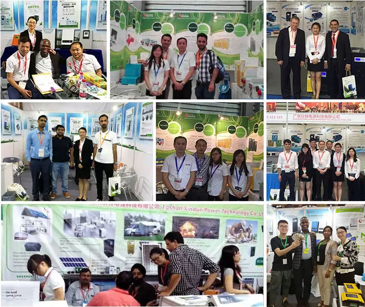 xindunpower global solar exhibitions and customers