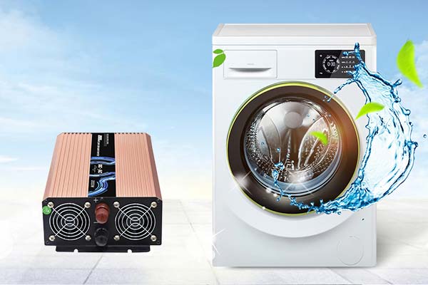 Can a dc to ac high frequency inverter drive a washing machine?