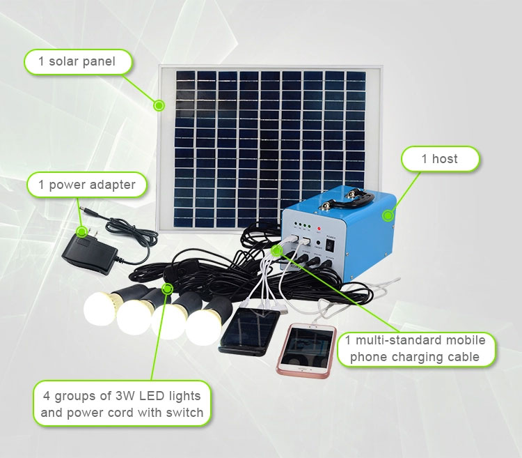 12v solar panel kit with battery accessories