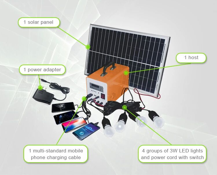 dc solar power system kit accessories