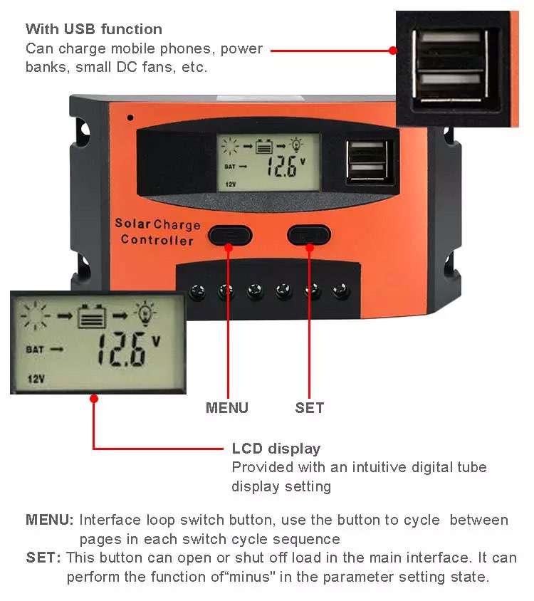 pwm solar cell controller image