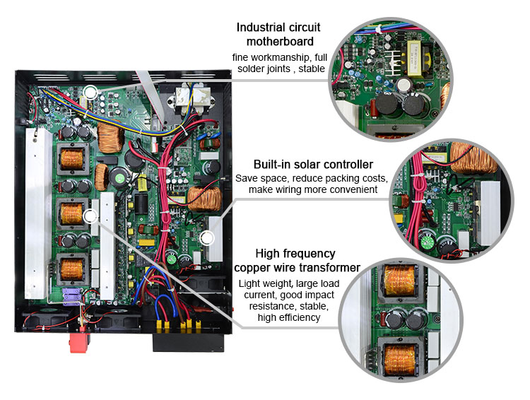 mppt hybrid solar inverter circuit board details_02