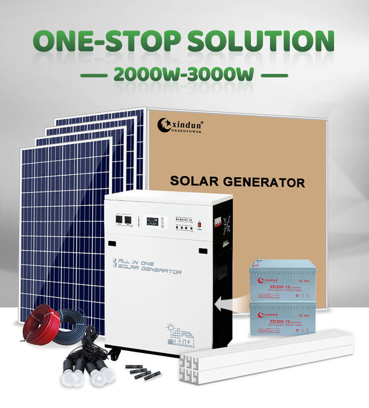 choose XINDUN best 3000 watt whole house solar generator, get one-stop solar solution