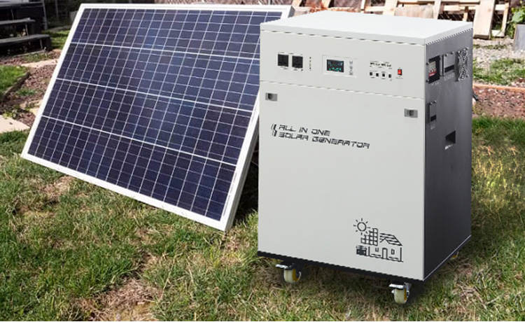2000 watt portable home solar system application