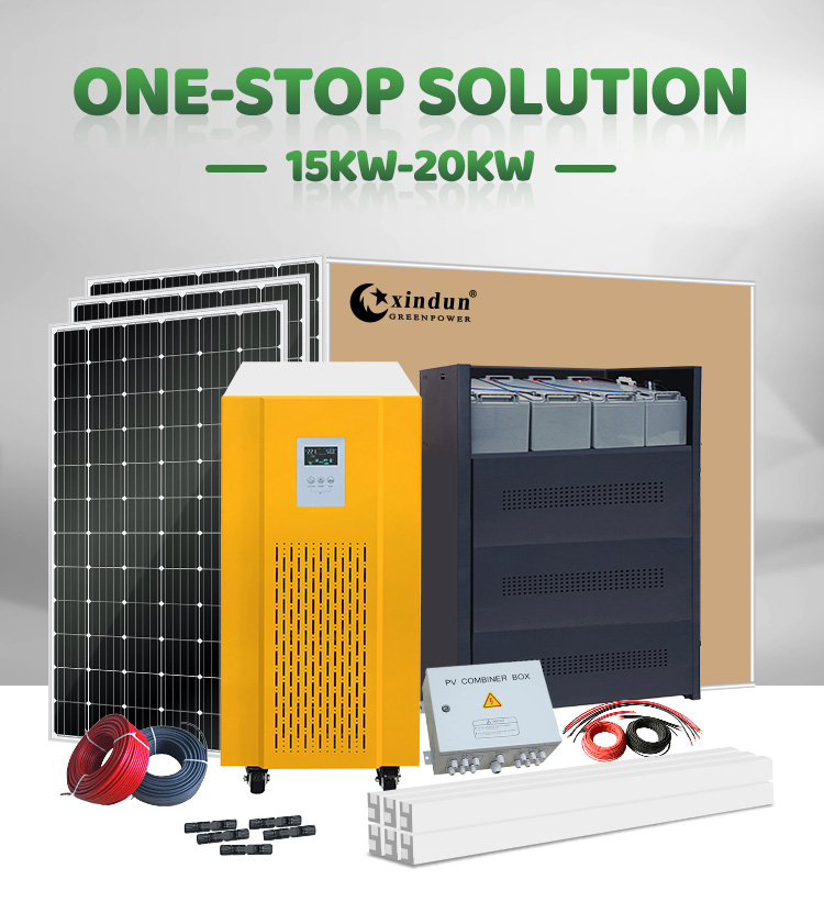 choose XINDUN best 15kw off grid solar panel system for home, get one-stop solar solution