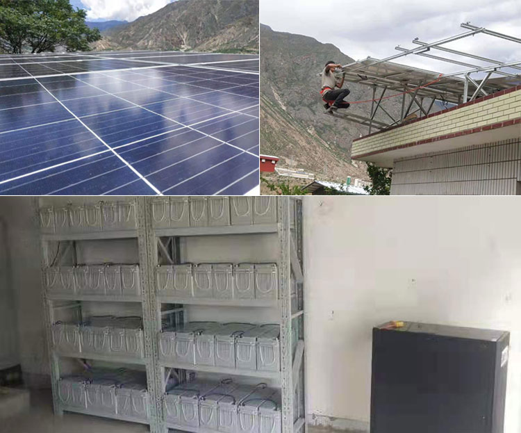 three phase 24kw off grid solar system with battery in Thailand