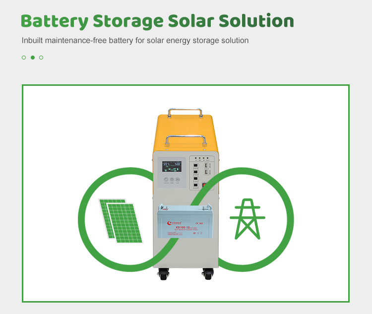 small mini solar generator with battery storage