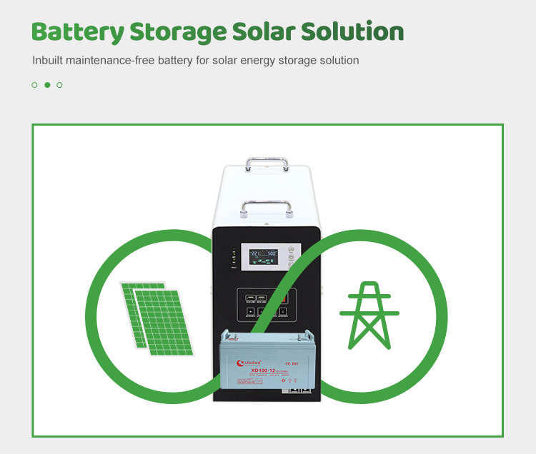 solar generator with battery storage for rv and camping