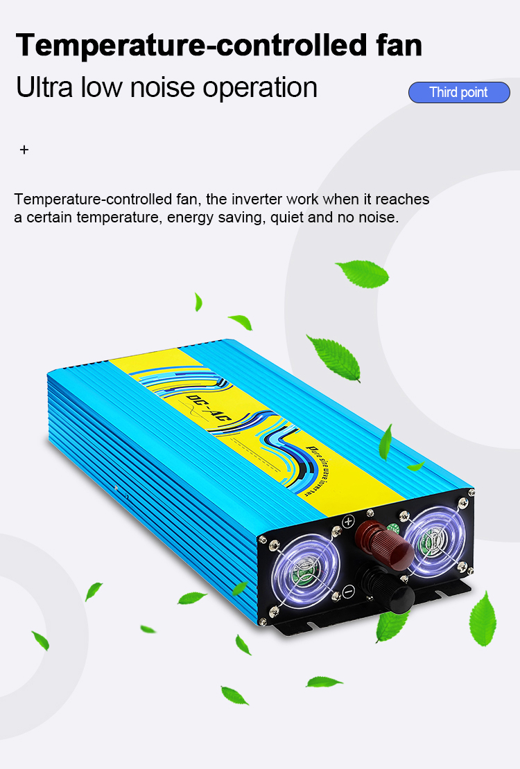 reliable 3000w pure sine wave inverter cooling fan