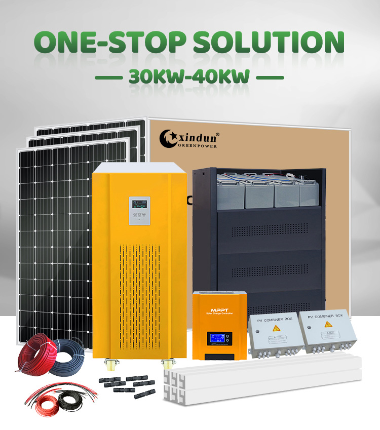 buy XINDUN full solar system for home electricity, get one-stop solar solution