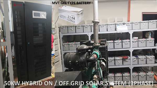 50kw on off grid solar system 3 phase
