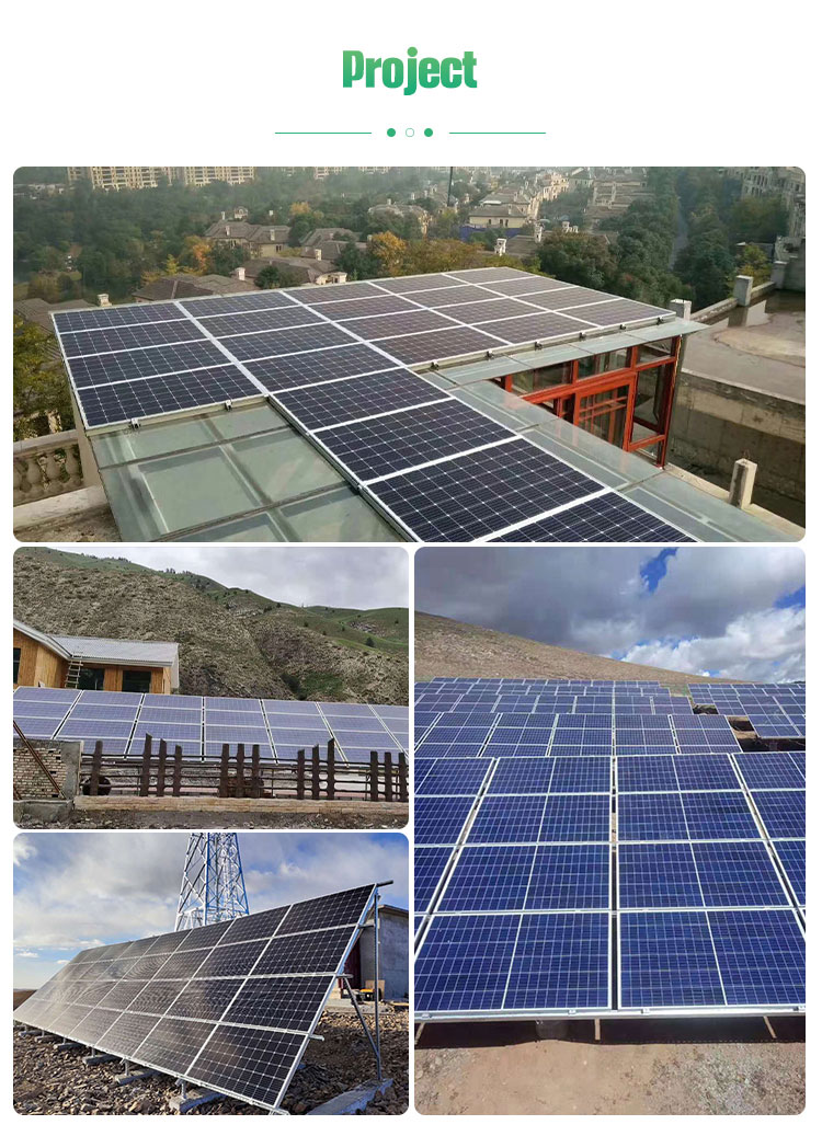 polycrystalline solar cells installation