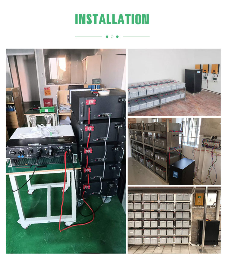 48 volt lithium ion battery installation