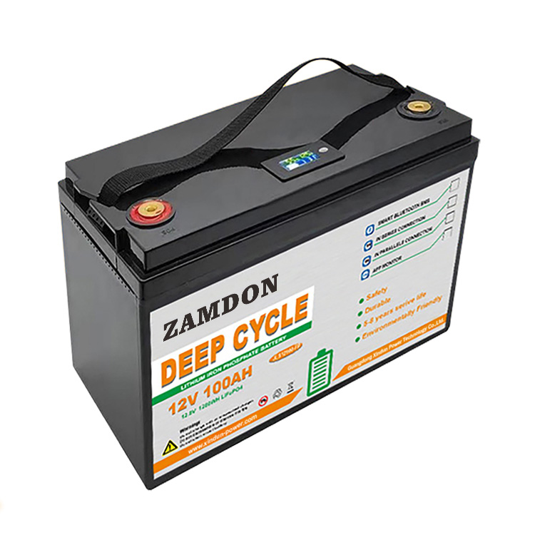 12V Lithium Ion Solar Battery Rechargeable Price - Zamdon