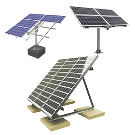 solar bracket of complete solar system for rv